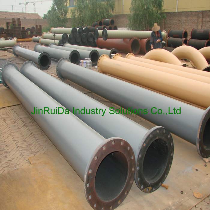 Rubber Lined Straight Steel Pipe