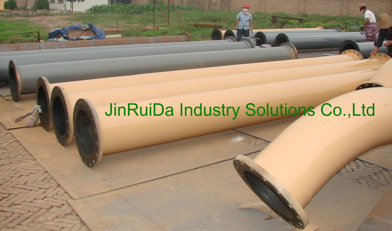 Rubber Lined Straight Steel Pipe From JinRuiDa China Factory Manufacturer